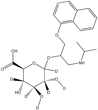 Propranolol D-glucuronide D6 结构式