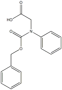 N-CBZ-L-phenylglycine Struktur