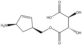 (1S,4R)-4-氨基-2-环戊烯基-1-甲醇 D-酒石酸盐,,结构式