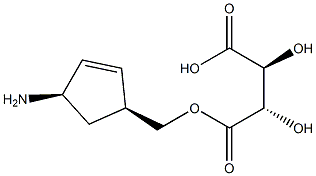 (1S,4R)-4-氨基-2-环戊烯基-1-甲醇 D-酒石酸盐, , 结构式