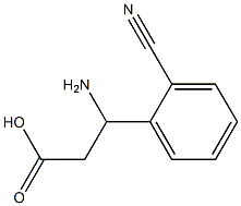 (RS)-3-氨基-3-(2-氰基苯基)丙酸,,结构式