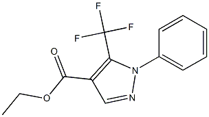 1-苯基-5-三氟甲基-吡唑-4-甲酸乙酯, , 结构式