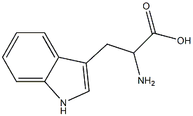2,3-二氢-DL-色氨酸,,结构式