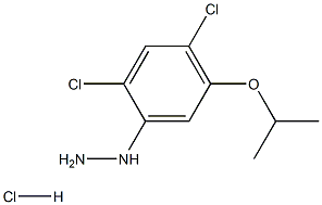 2,4-二氯-5-异丙氧基苯肼盐酸盐,,结构式