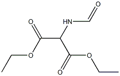 2-甲酰氨基丙二酸二乙酯,,结构式