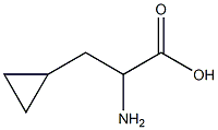 3-cyclopropyl-DL-alanine Struktur