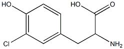 3-chloro-DL-tyrosine Struktur