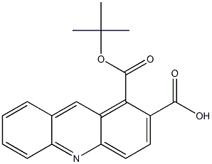 BOC-L-acridine-2-carboxylic acid 化学構造式