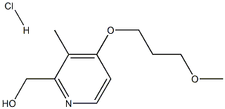 2-羟甲基-4-(3-甲氧丙氧基)-3-甲基吡啶盐酸盐,,结构式