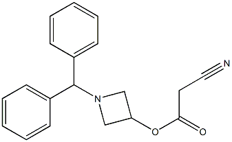 (1-Diphenylmethylazetidin-3-yl) cyanoacetate Structure
