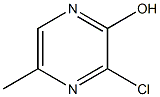2-hydroxy-3-chloro-5-methylpyrazine 化学構造式