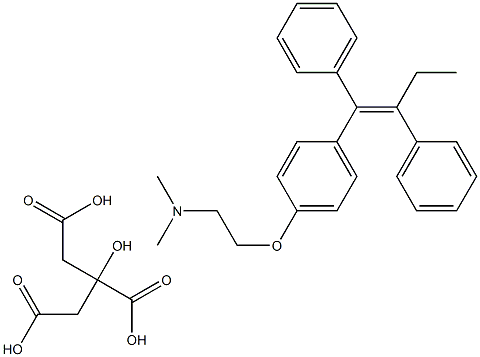 Tamoxifen citrate 化学構造式