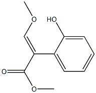 (E)-2-(2-羟基苯基)-3-甲氧基丙烯酸甲酯, , 结构式