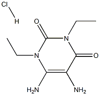 5,6-二氨基-1,3-二乙基尿嘧啶盐酸盐, , 结构式