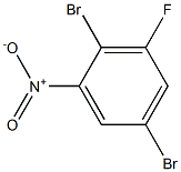 2,5-二溴-3-氟硝基苯,,结构式