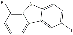 6-bromo-2-iodo-dibenzothiophene Struktur