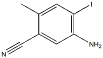 5-Amino-4-iodo-2-methyl-benzonitrile Structure