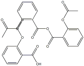 ASPIRIN 乙酰水杨酸/阿司匹林 结构式