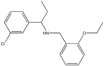 [1-(3-CHLOROPHENYL)PROPYL][(2-ETHOXYPHENYL)METHYL]AMINE Struktur