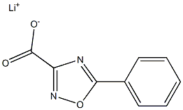 lithium(1+) ion 5-phenyl-1,2,4-oxadiazole-3-carboxylate Structure