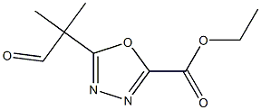 ethyl 5-(2-methyl-1-oxopropan-2-yl)-1,3,4-oxadiazole-2-carboxylate Struktur