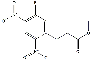 methyl 3-(5-fluoro-2,4-dinitrophenyl)propanoate Struktur