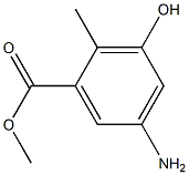 methyl 5-amino-3-hydroxy-2-methylbenzoate Struktur