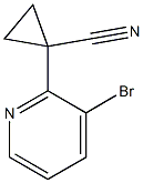 1-(3-bromopyridin-2-yl)cyclopropane-1-carbonitrile,,结构式