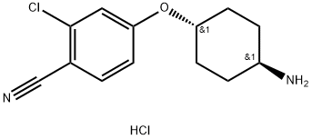 1335049-54-1 4-(((1r,4r)-4-aminocyclohexyl)oxy)-2-chlorobenzonitrile hydrochloride