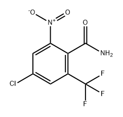 2-trifluoromethyl-4-chloro-6-nitrobenzamide Struktur