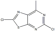 2,5-Dichloro-7-methyl-thiazolo[5,4-d]pyrimidine 化学構造式