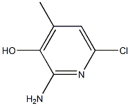 2-Amino-6-chloro-4-methyl-pyridin-3-ol Struktur