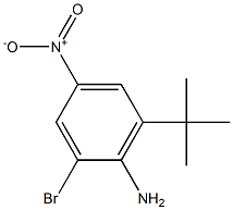 2-Bromo-6-tert-butyl-4-nitro-phenylamine 化学構造式