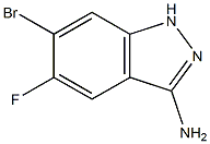 6-Bromo-5-fluoro-1H-indazol-3-ylamine,,结构式
