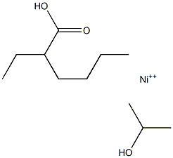 2-ethylhexanoic acid monoisopropanol nickel (II) 化学構造式