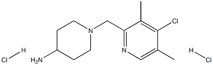 1-[(4-Chloro-3,5-dimethylpyridin-2-yl)methyl]piperidin-4-amine dihydrochloride,2270909-74-3,结构式