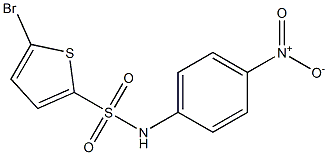 5-Bromo-N-(4-nitrophenyl)thiophene-2-sulfonamide Struktur