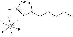 1-pentyl-3-methylimidazolium hexafluoroantimonate Struktur
