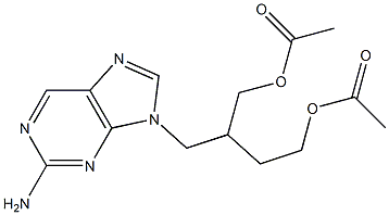 9-(4-Acetoxy-2-acetoxymethyl-but-1-yl)-2-aminopurine