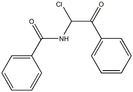 N-(1-Chloro-2-oxo-2-phenylethyl)benzamide Structure
