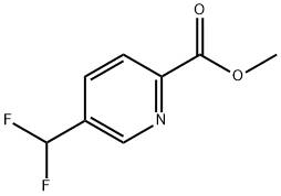 5-Difluoromethyl-pyridine-2-carboxylic Acid Methyl Ester,1346148-42-2,结构式