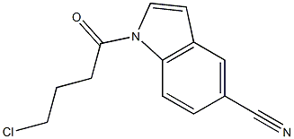 N-(4-Chlorobutyryl)-5-cyanoindole 化学構造式