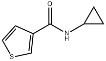 N-Cyclopropylthiophene-3-carboxamide Structure