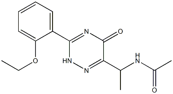 N-[1-[3-(2-Ethoxyphenyl)-2,5-dihydro-5-oxo-1,2,4-triazin-6-yl]ethyl]acetamide, 1417529-59-9, 结构式