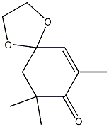 7,9,9-Trimethyl-1,4-dioxaspiro[4.5]dec-6-en-8-one Struktur