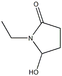 1-Ethyl-5-hydroxy-2-pyrrolidinone,,结构式