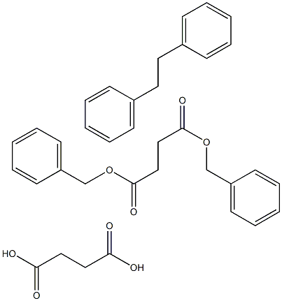 DIBENZYL SUCCINATE, (SUCCINIC ACID DIBENZYL ESTER) 结构式