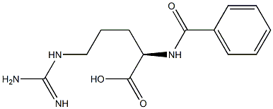 N-Benzoyl-D-arginine 结构式