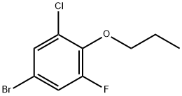 5-Bromo-1-chloro-3-fluoro-2-propoxybenzene Structure
