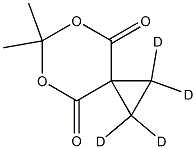 6,6-Dimethyl-5,7-dioxaspiro[2.5]octan-4,8-dione-d4, , 结构式